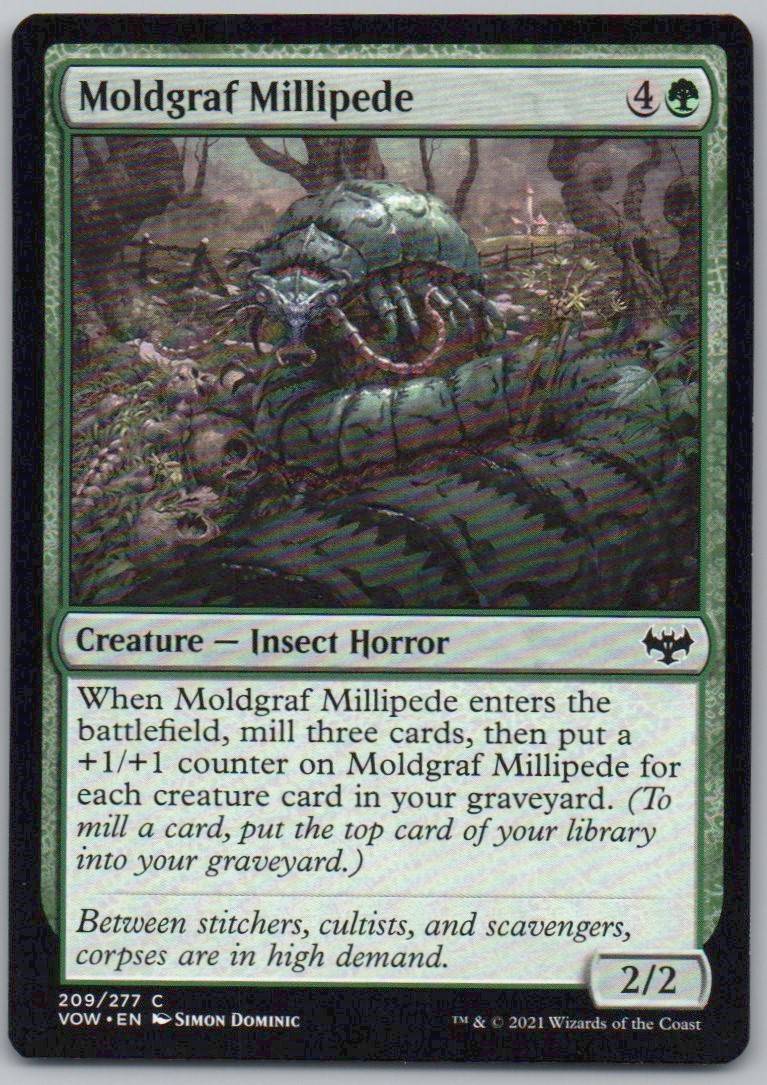 Moldgraf Millipede 209 Normal Creature Card - Innistrad: Crimson Vow
