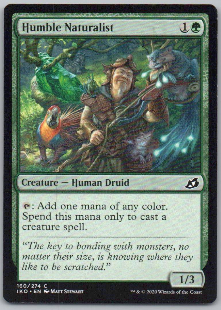Humble Naturalist 160 Normal Creature Card - Ikoria: Lair of Behemoths