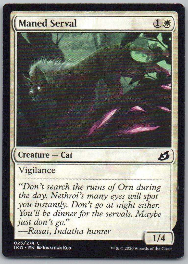Maned Serval 23 Normal Creature Card - Ikoria: Lair of Behemoths