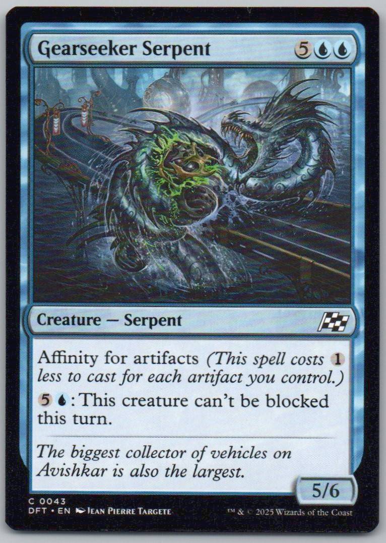 Gearseeker Serpent 43 Normal Creature Card - Aetherdrift