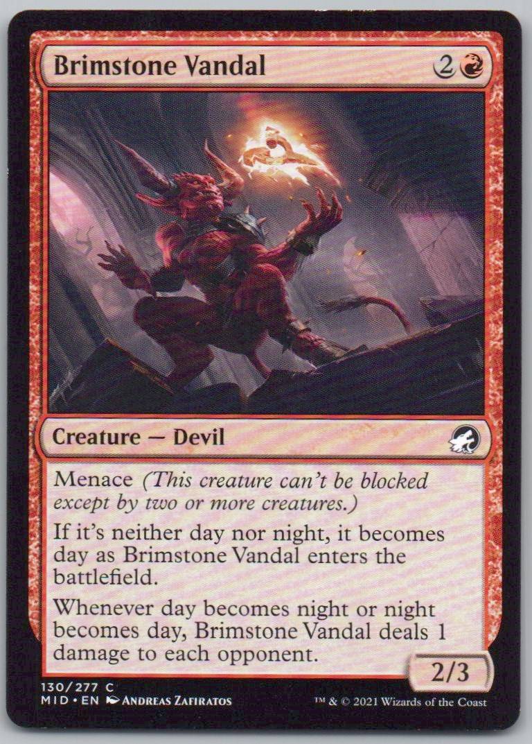 Brimstone Vandal 130 Normal Creature Card - Innistrad: Midnight Hunt