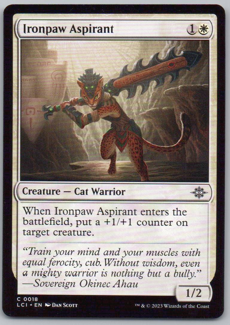 Ironpaw Aspirant 18 0 Creature Card - The Lost Caverns of Ixalan