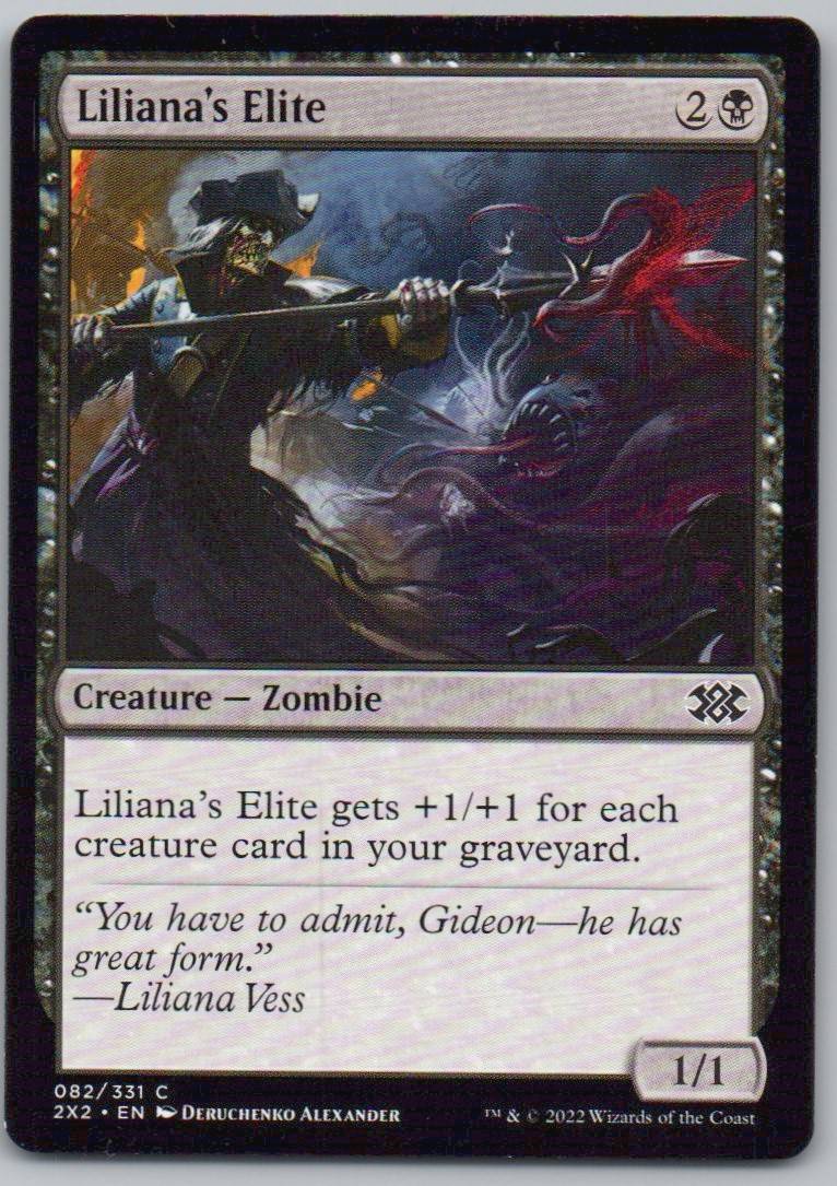 Liliana's Elite 82 Normal Creature Card - Double Masters 2022