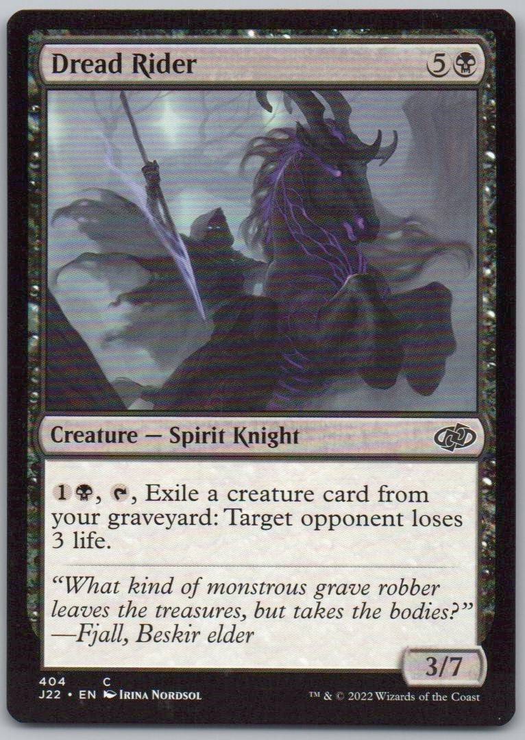 Dread Rider 404 Normal Creature Card - Jumpstart 2022
