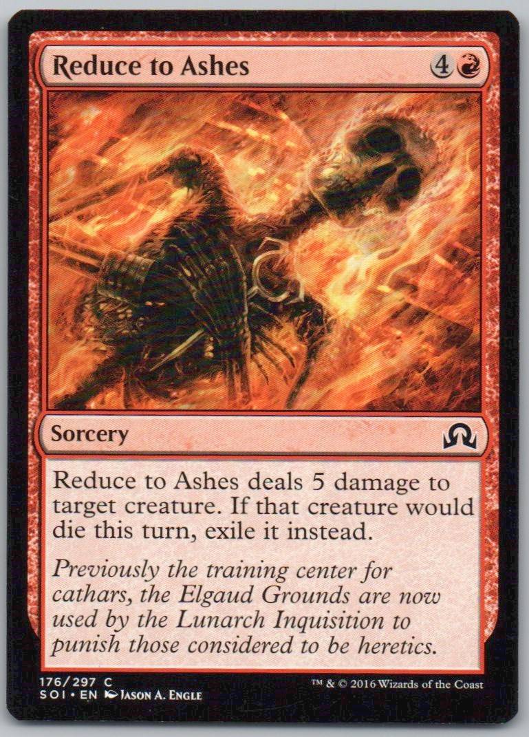 Reduce to Ashes 176 Normal Sorcery Card - Shadows over Innistrad