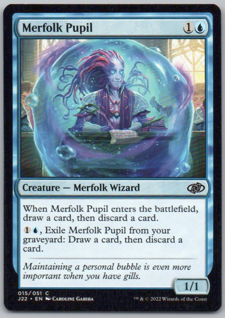 Merfolk Pupil 15 Normal Creature Card - Jumpstart 2022