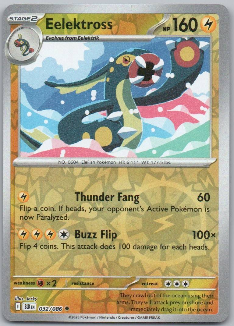 Eelektross 032 Normal Pokemon Card - Black Bolt