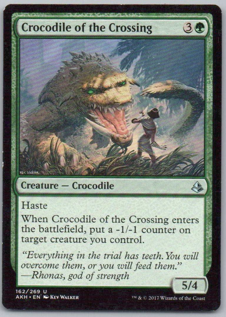 Crocodile of the Crossing 162 Normal Creature Card - Amonkhet