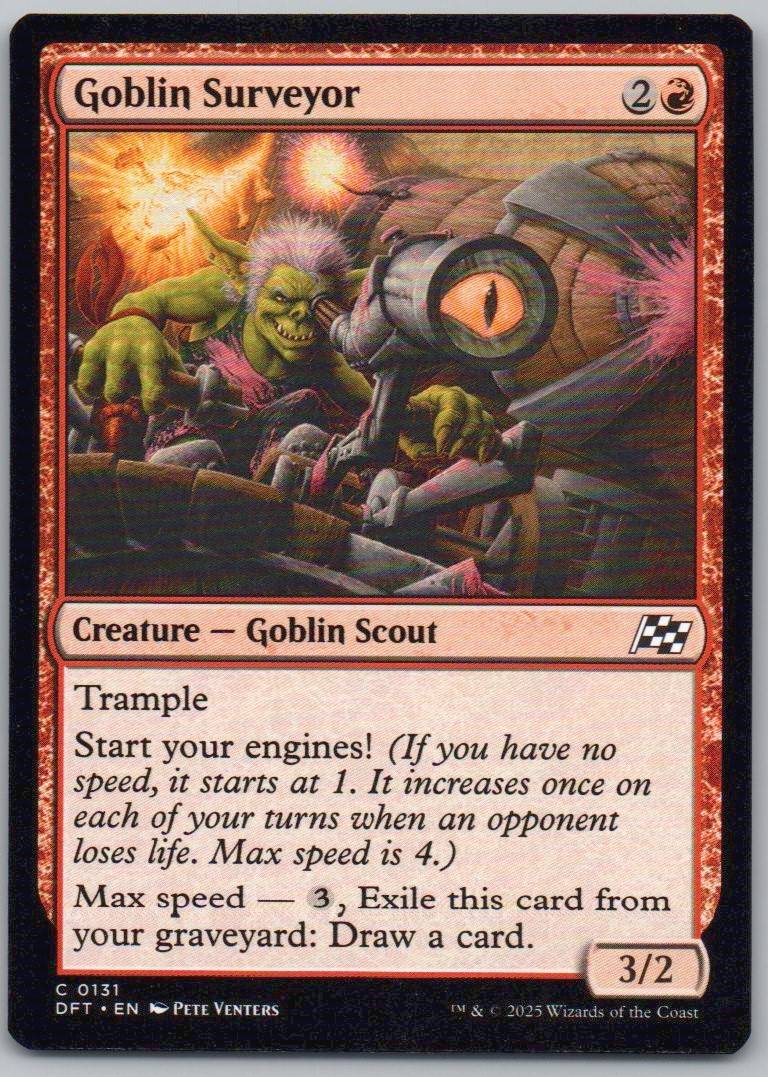 Goblin Surveyor 131 Normal Creature Card - Aetherdrift