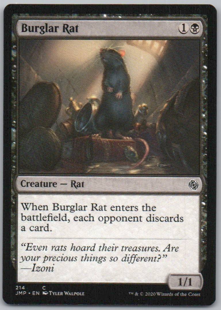 Burglar Rat 214 Normal Creature Card - Jumpstart