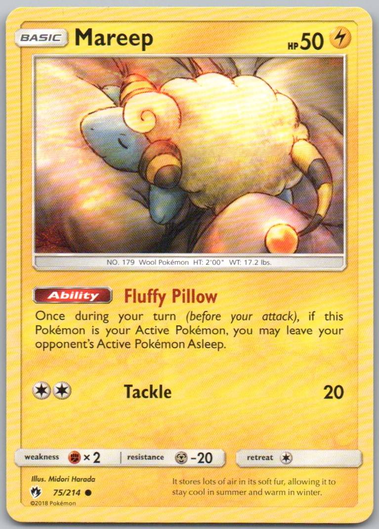 Mareep 075 Normal Lightning Card - Lost Thunder
