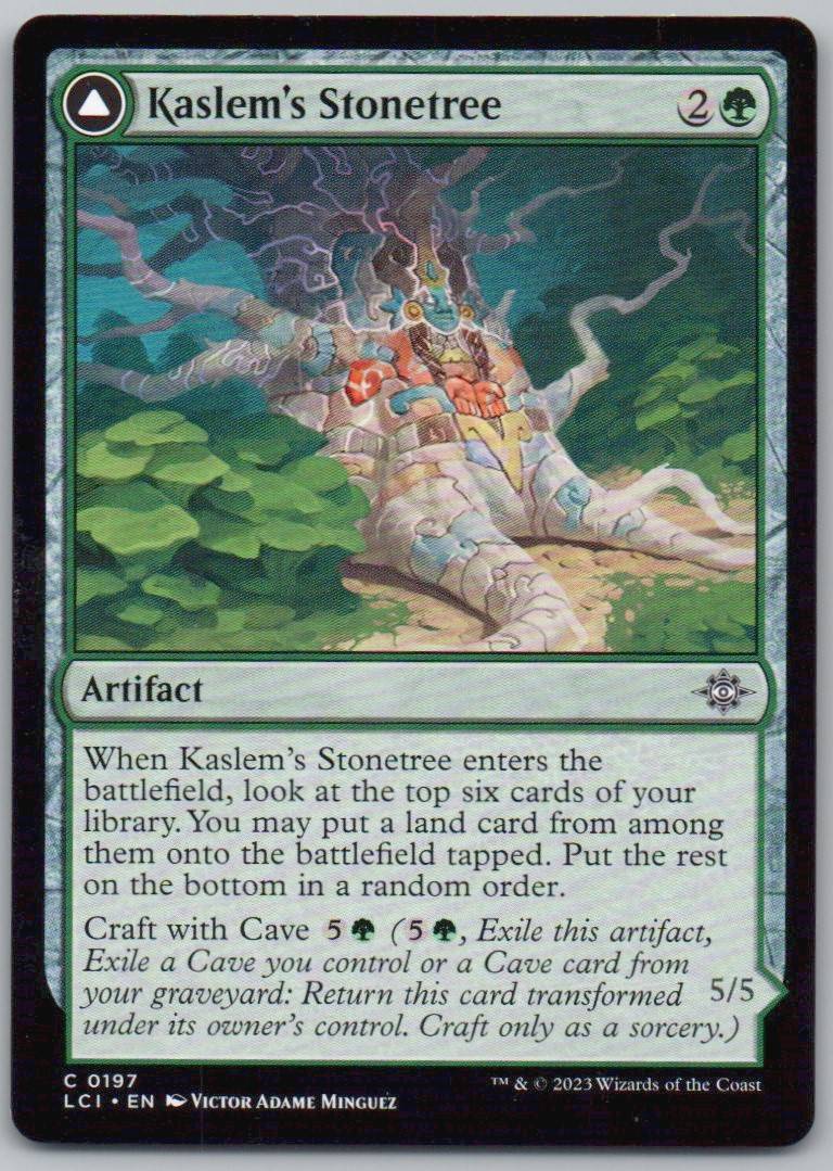 Kaslem's Stonetree 197 0 Artifact Card - The Lost Caverns of Ixalan