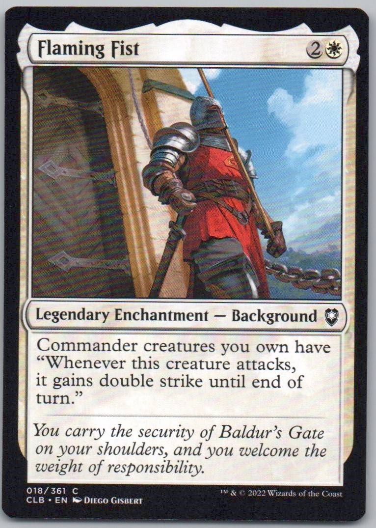 Flaming Fist 18 Normal Legendary Card - Commander Legends: Battle for Baldur's Gate