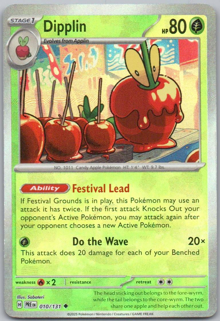 Dipplin 010 Normal Pokemon Card - SV: Prismatic Evolutions