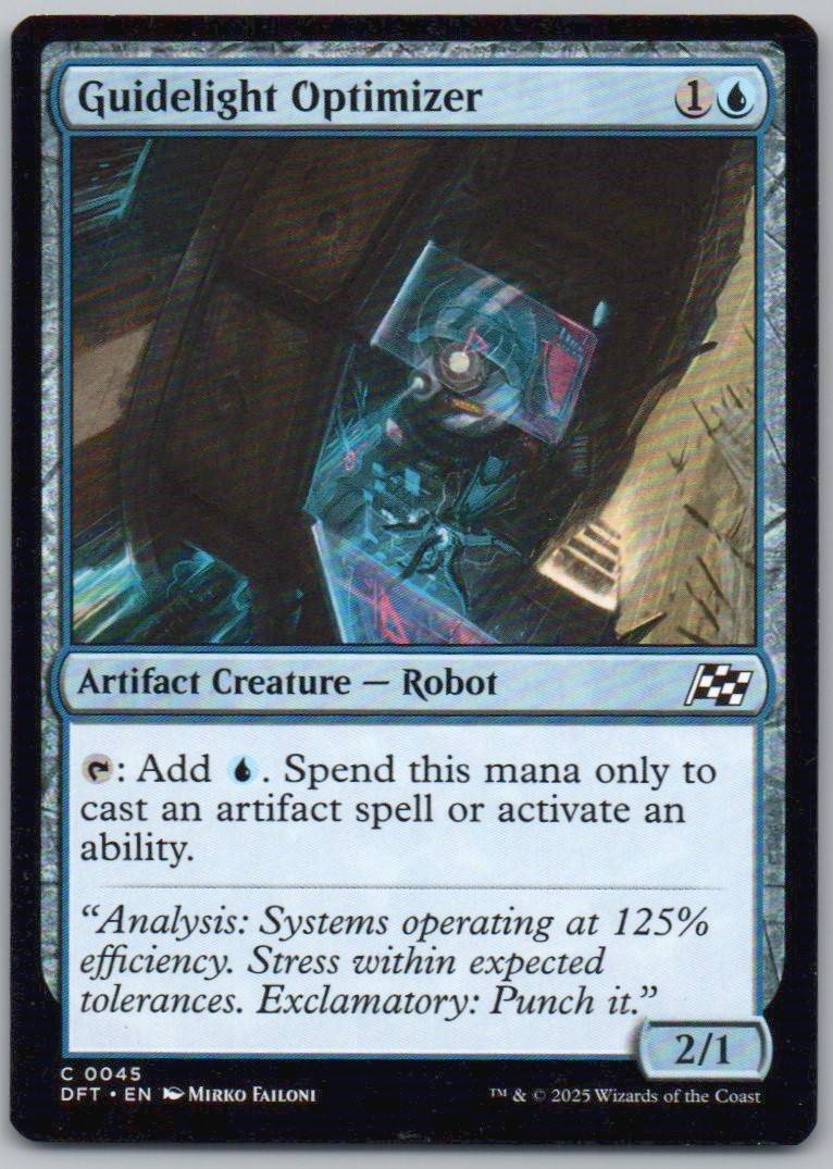 Guidelight Optimizer 45 Normal Artifact Card - Aetherdrift