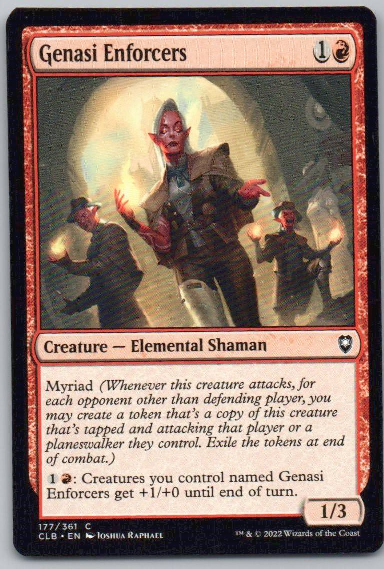 Genasi Enforcers 177 Normal Creature Card - Commander Legends: Battle for Baldur's Gate