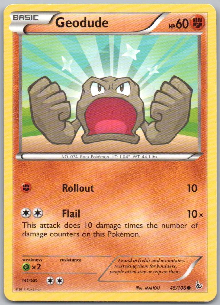 Geodude 045 Normal Fighting Card - Flashfire