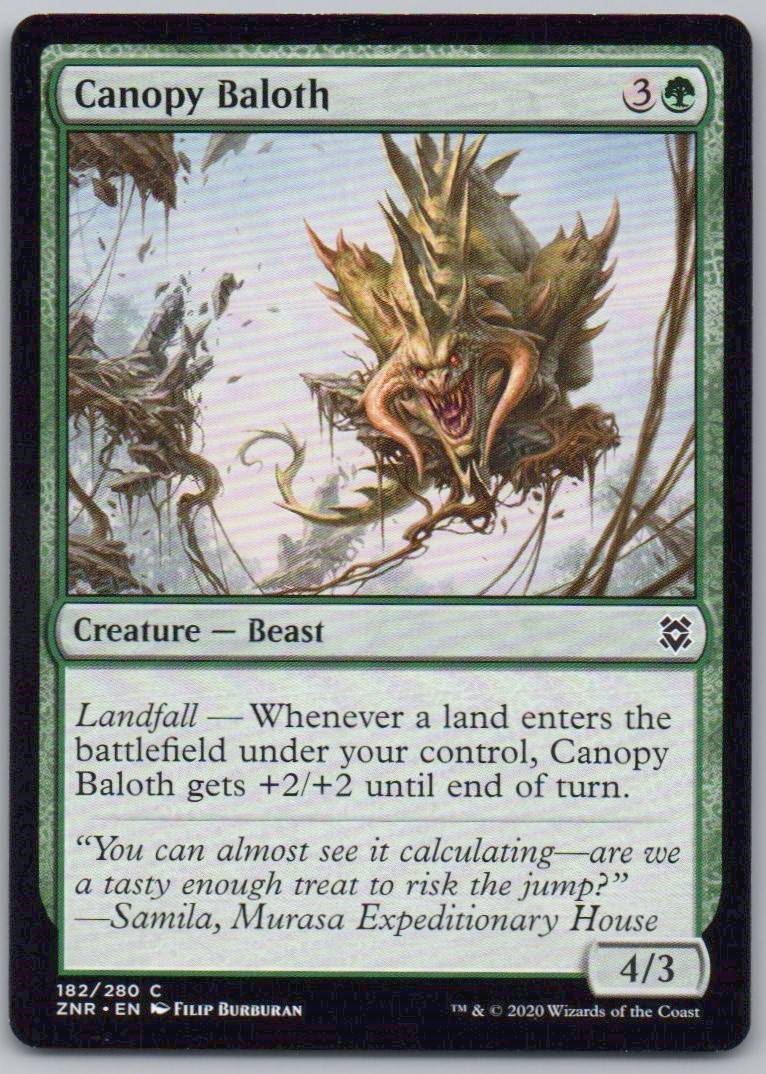 Canopy Baloth 182/280 Normal Creature Card - Zendikar Rising