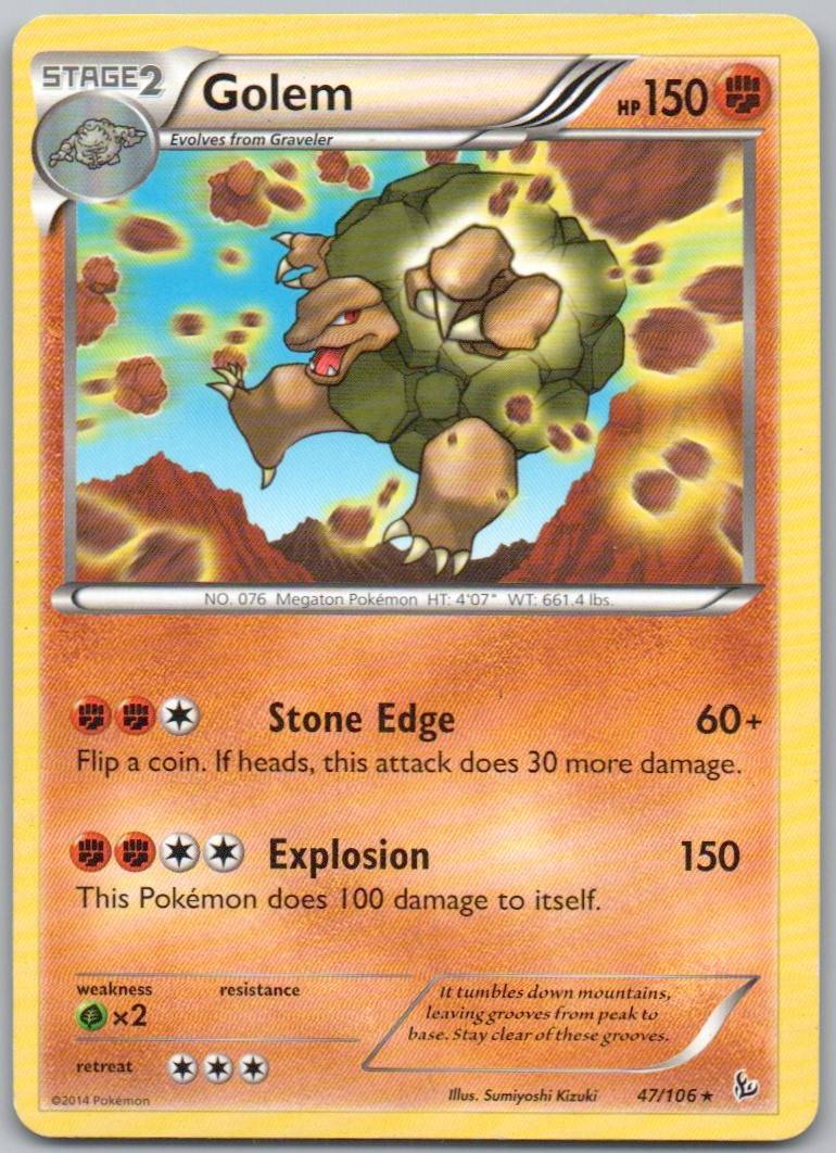 Golem 047 Normal Fighting Card - Flashfire
