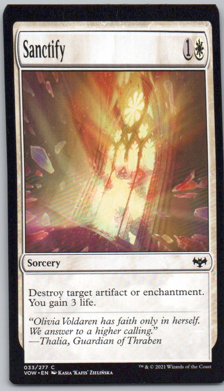 Sanctify 33 Normal Sorcery Card - Innistrad: Crimson Vow
