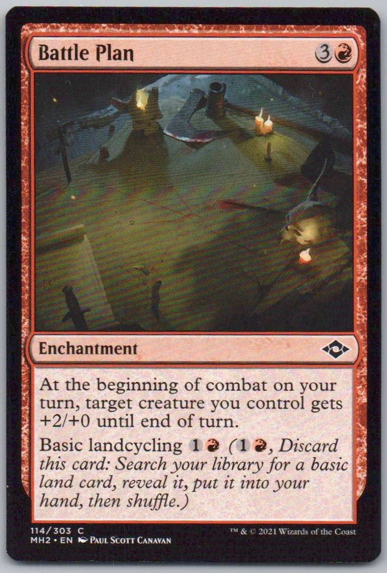 Battle Plan 114 0 Enchantment Card - Modern Horizons 2