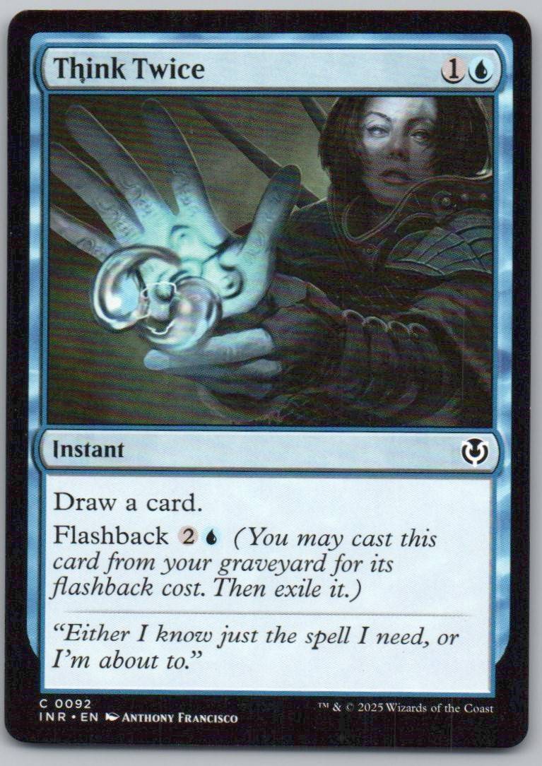 Think Twice 92 0 Instant Card - Innistrad Remastered