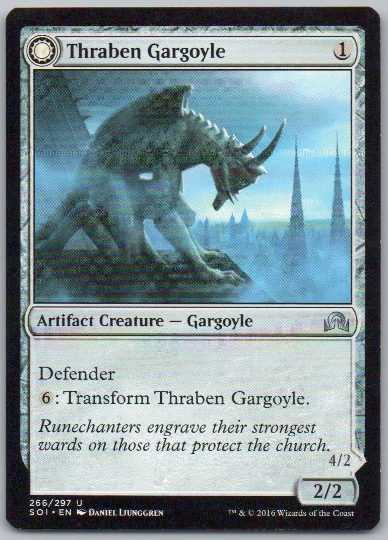 Thraben Gargoyle 266 Normal Artifact Card - Shadows over Innistrad