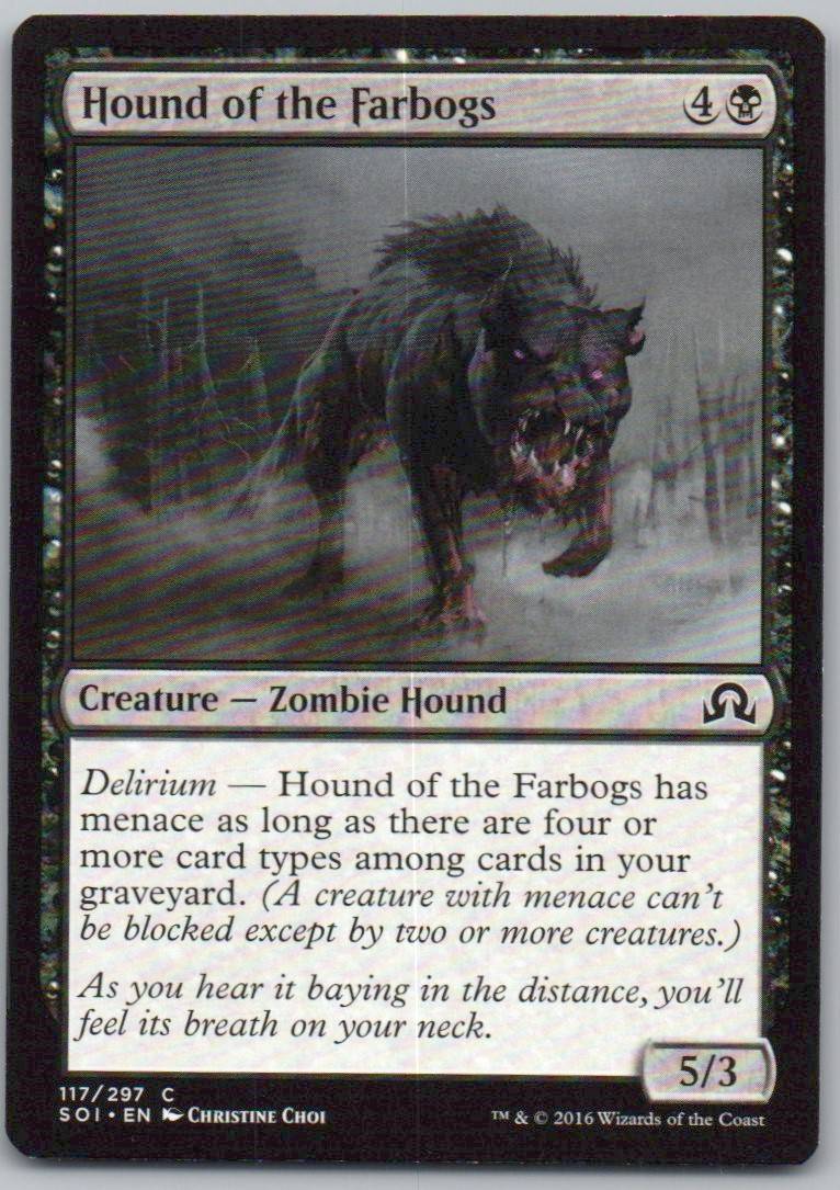 Hound of the Farbogs 117 Normal Creature Card - Shadows over Innistrad