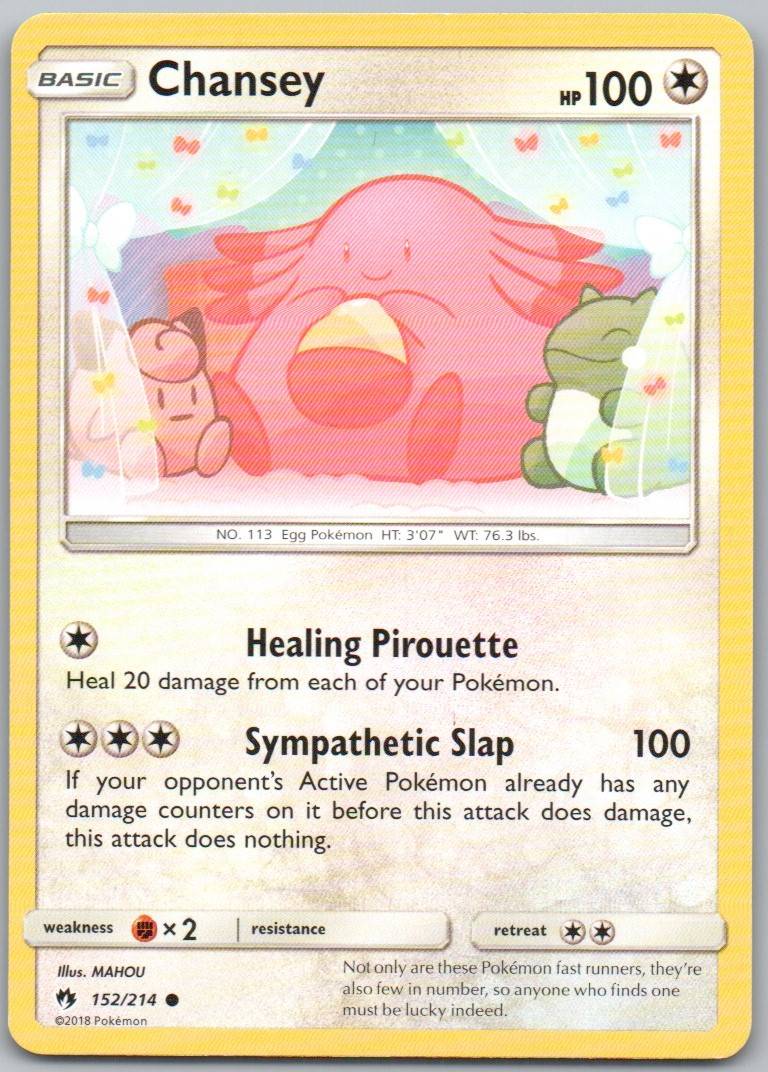 Chansey 152 Normal Colorless Card - Lost Thunder