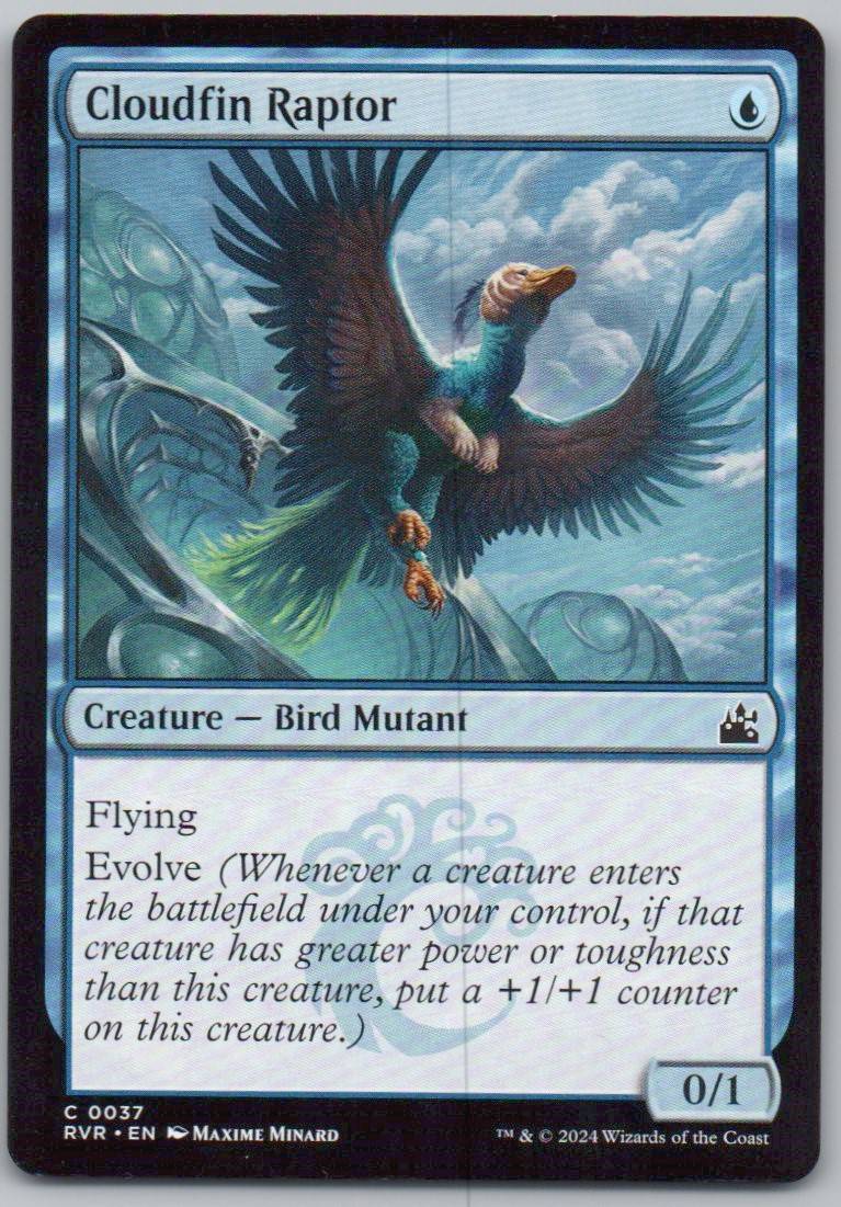 Cloudfin Raptor 37 Normal Creature Card - Ravnica Remastered