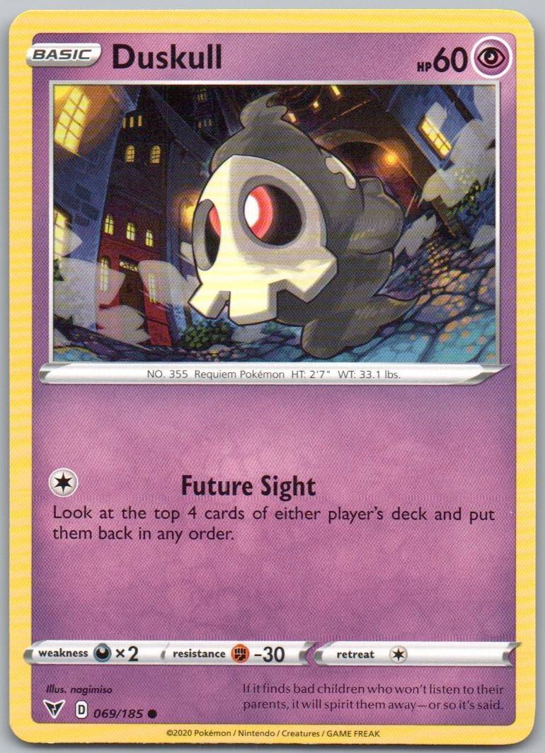 Duskull 069 Normal Psychic Card - Vivid Voltage