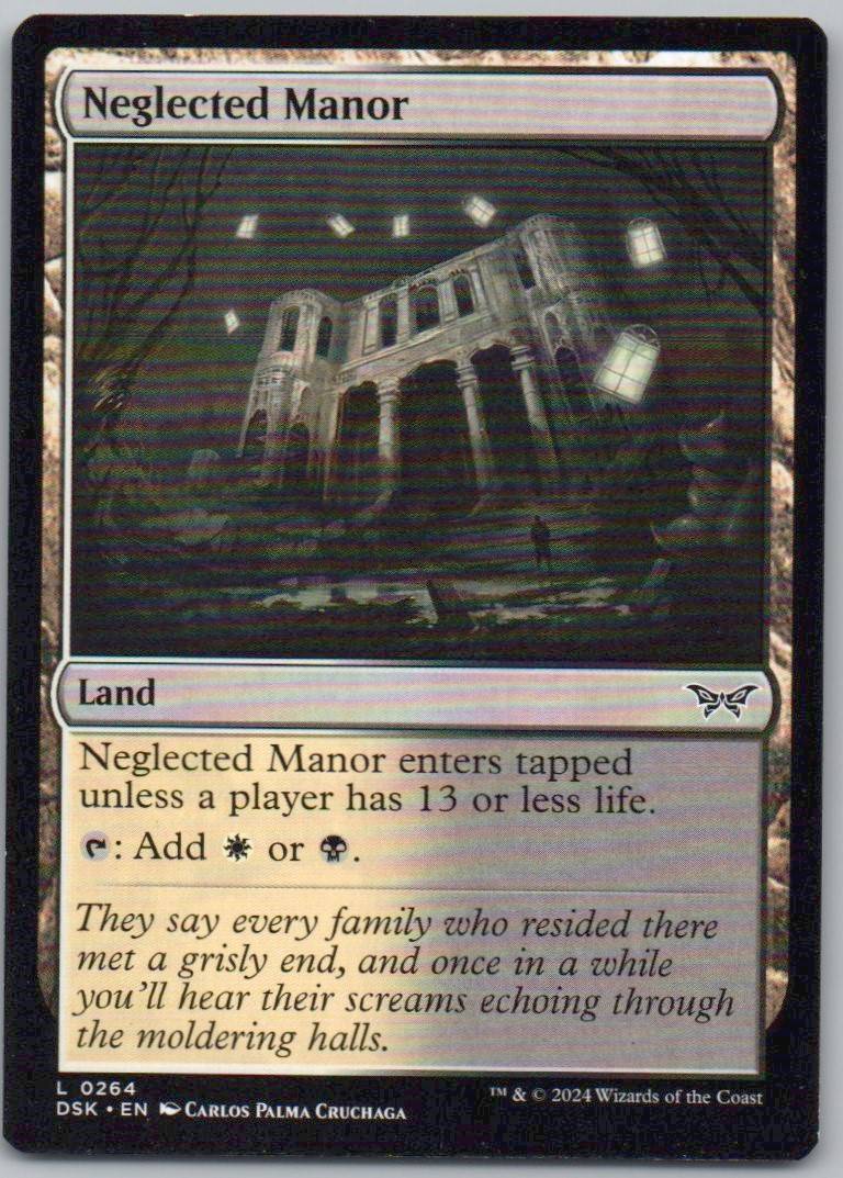 Neglected Manor 264 Normal Land Card - Duskmourn: House of Horror