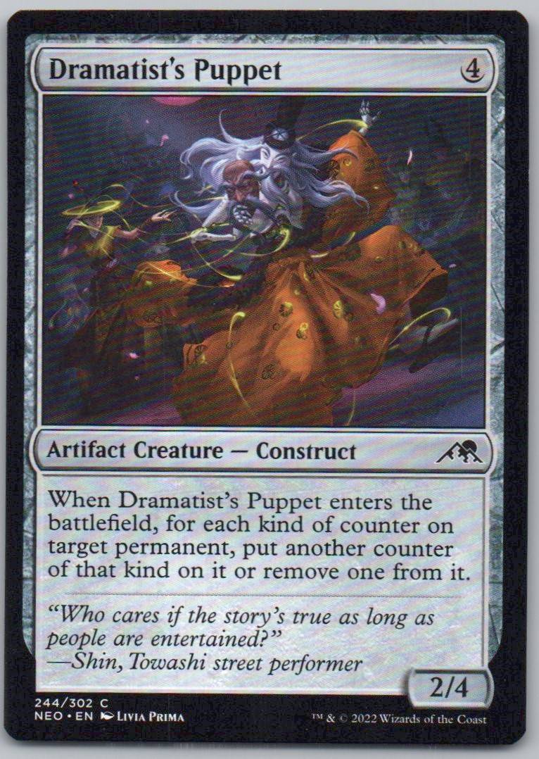 Dramatist's Puppet 244 Normal Artifact Card - Kamigawa: Neon Dynasty