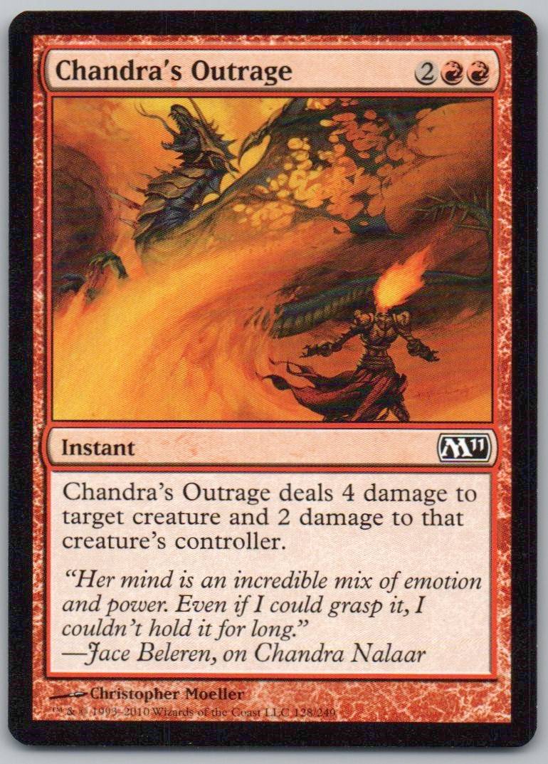 Chandra's Outrage 128 Normal Instant Card - Magic 2011