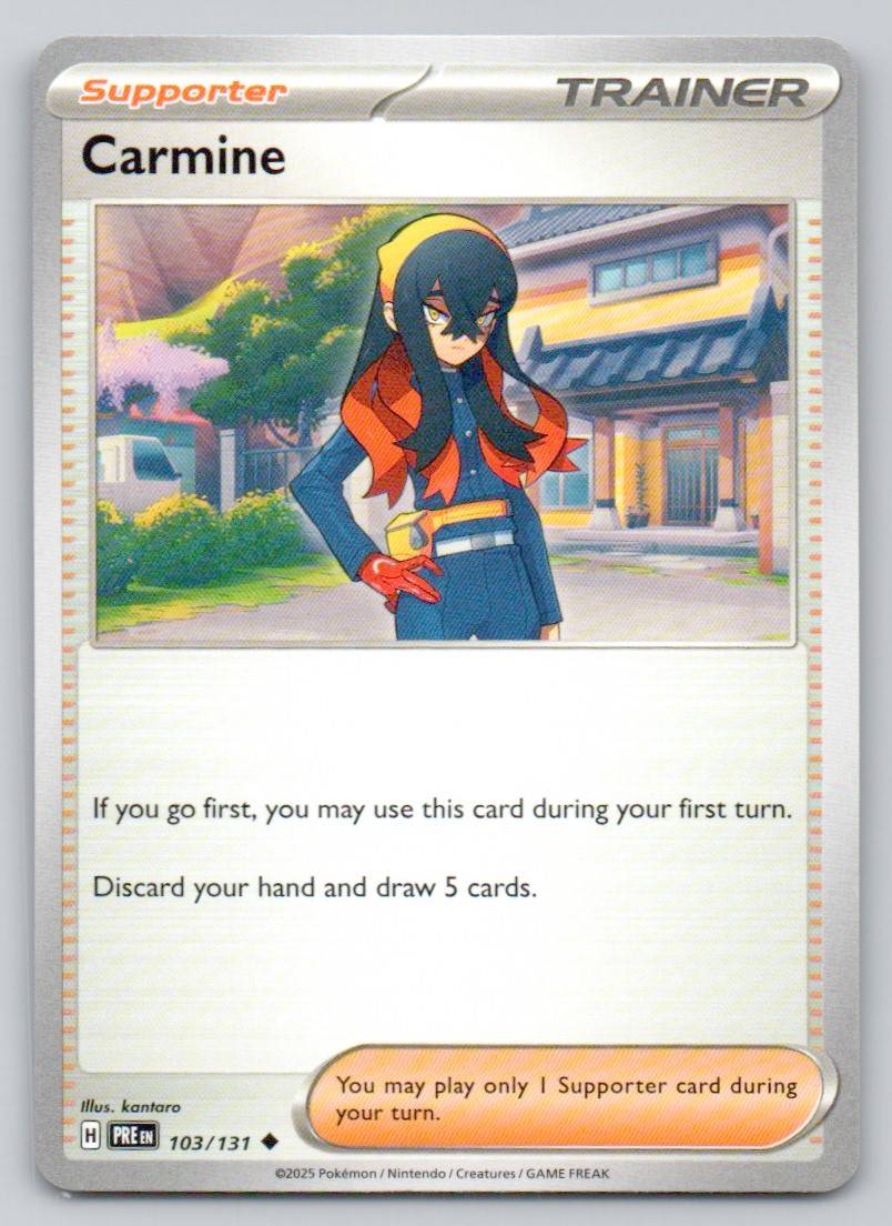 Carmine 103 NOR Card - Prismatic Evolutions