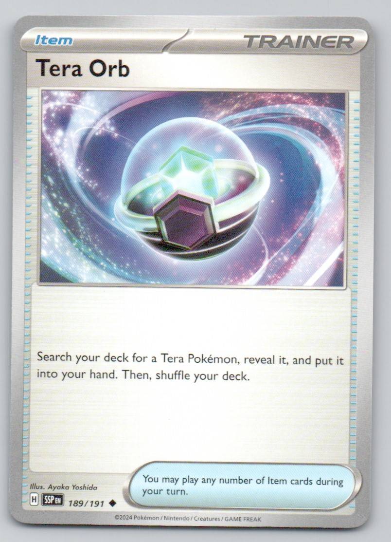 Tera Orb 189 NOR Card - Surging Sparks