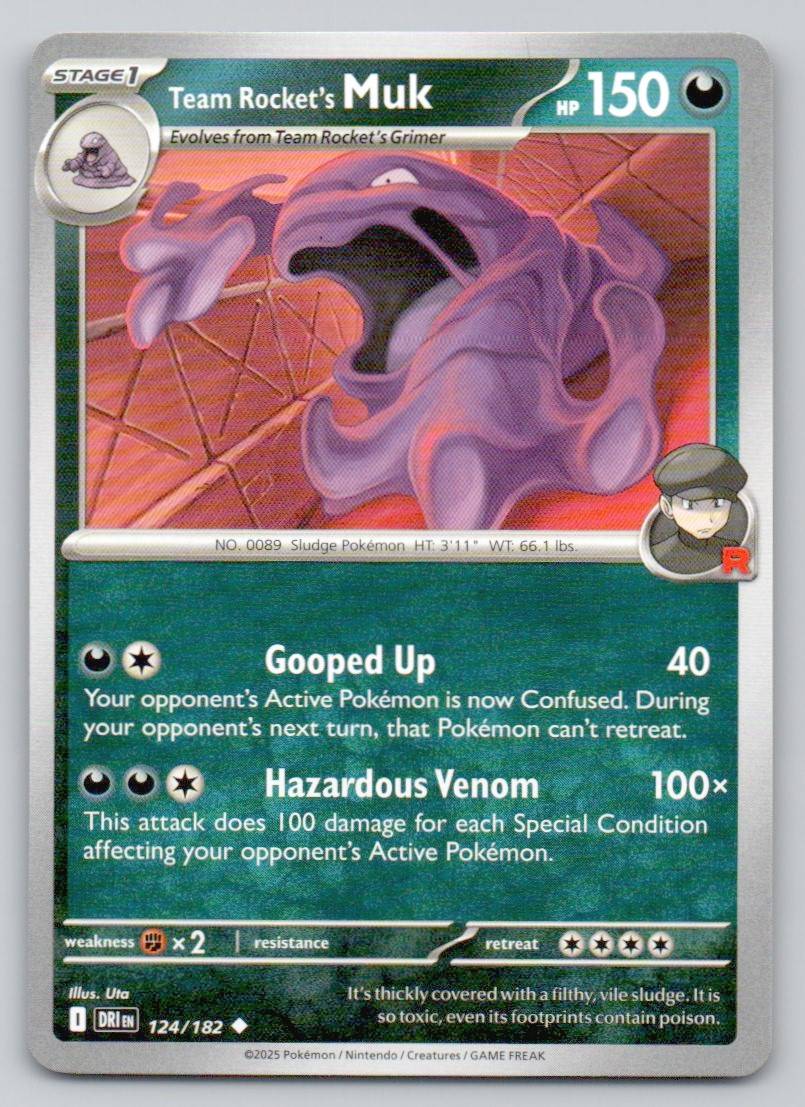 Team Rocket's Muk 124 NOR Card - Destined Rivals