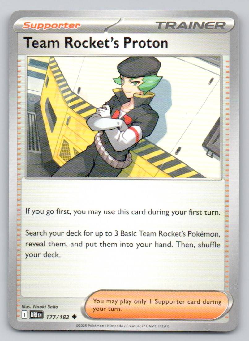Team Rocket's Proton 177 NOR Card - Destined Rivals
