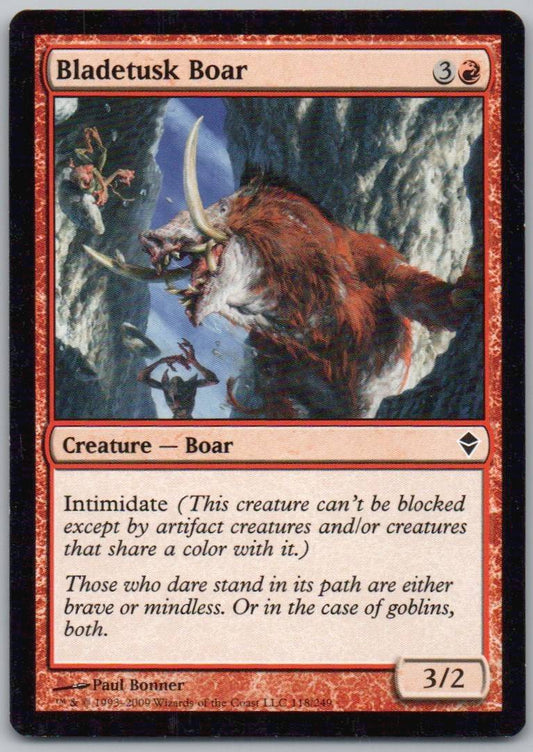 Bladetusk Boar 118 Normal Creature Card - Zendikar