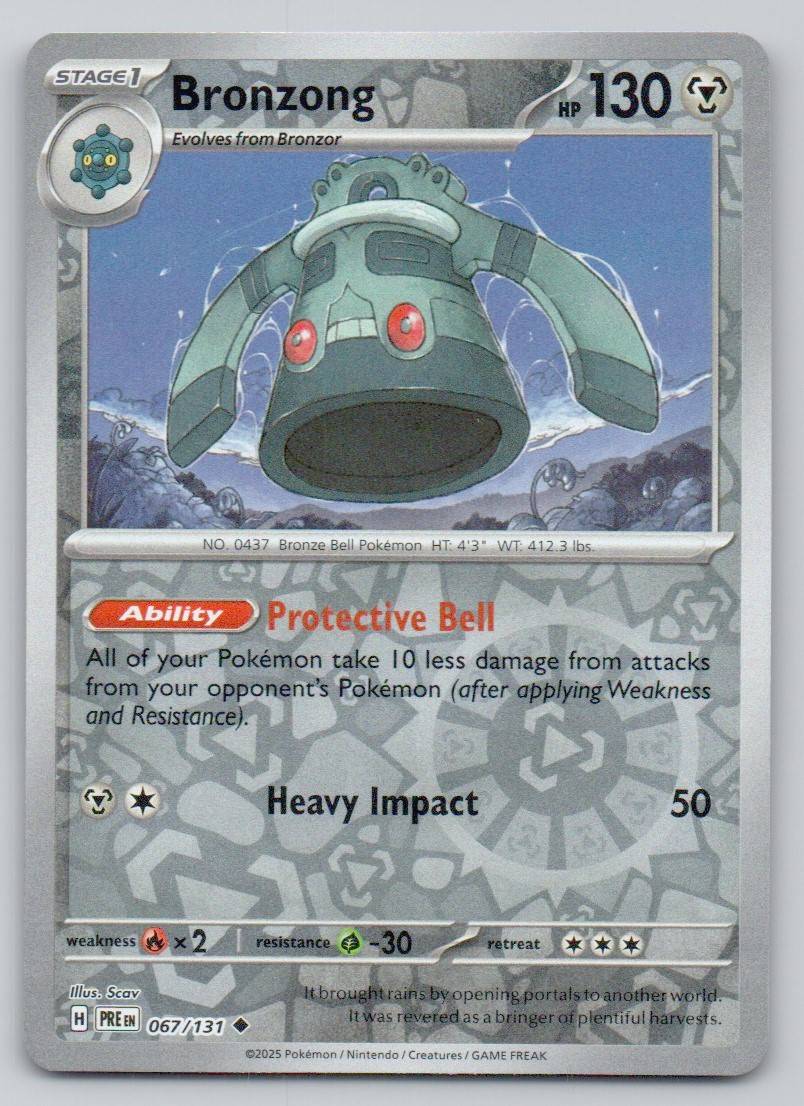 Bronzong 067 REV Card - Prismatic Evolutions