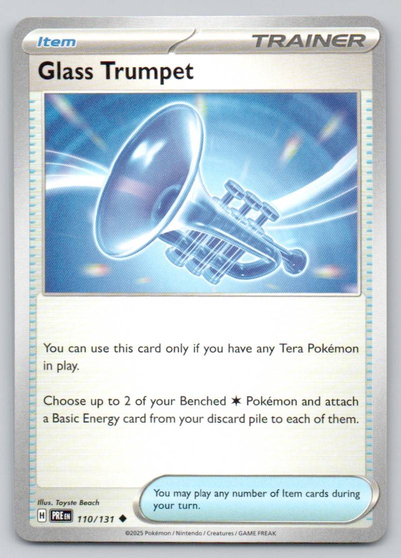 Glass Trumpet 110 NOR Card - Prismatic Evolutions