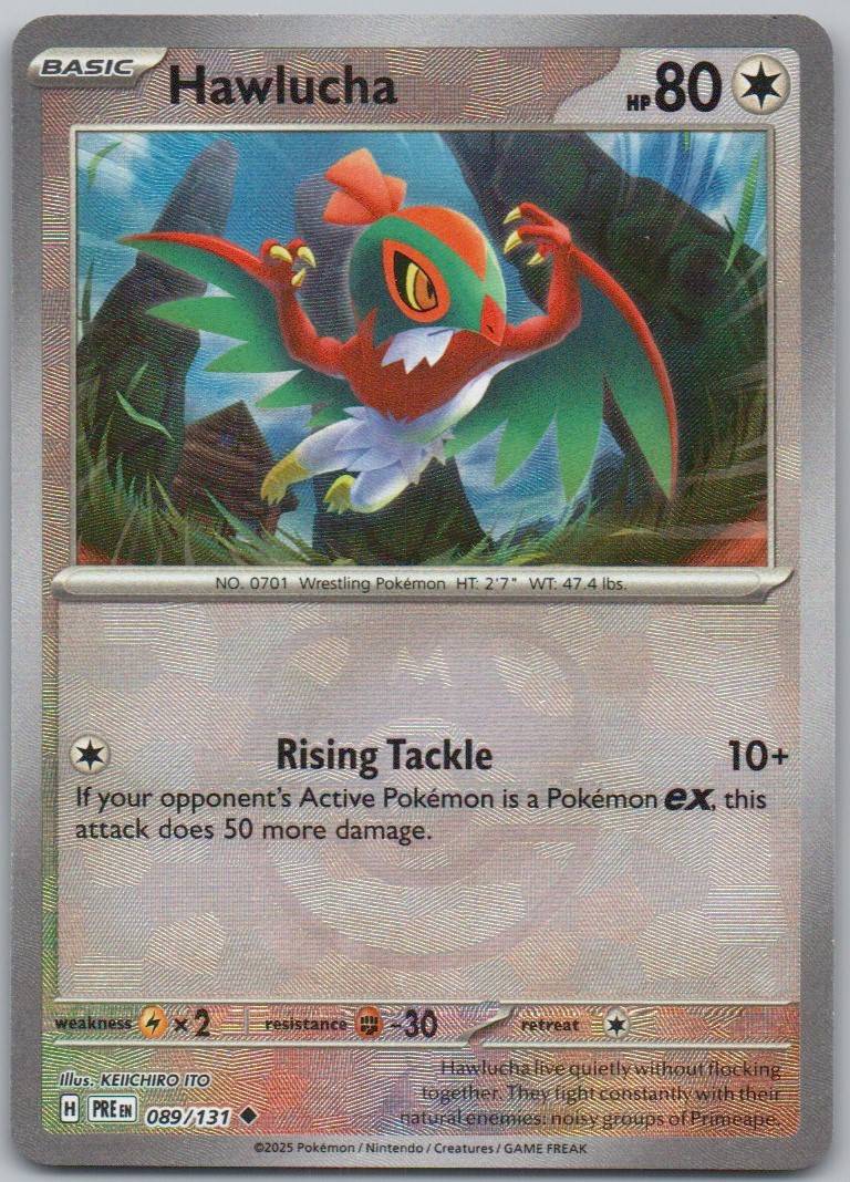 Hawlucha (Master Ball Pattern) 089 HOL Card - Prismatic Evolutions