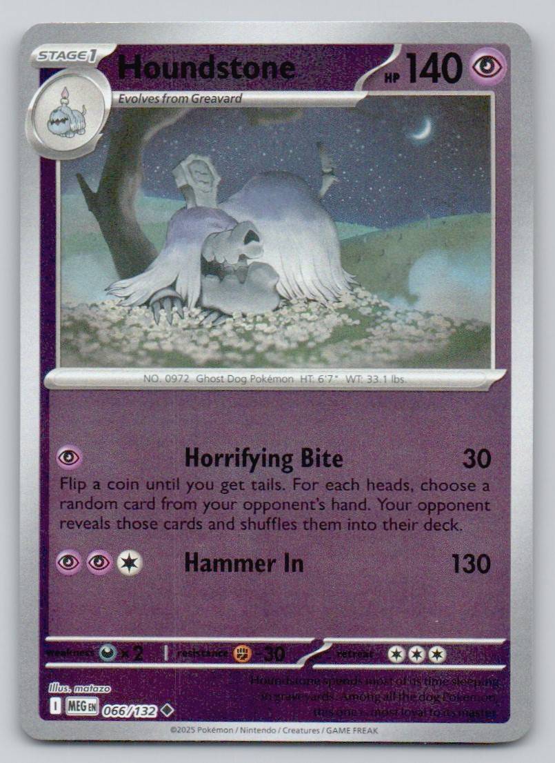 Houndstone 066 REV Card - Mega Evolution