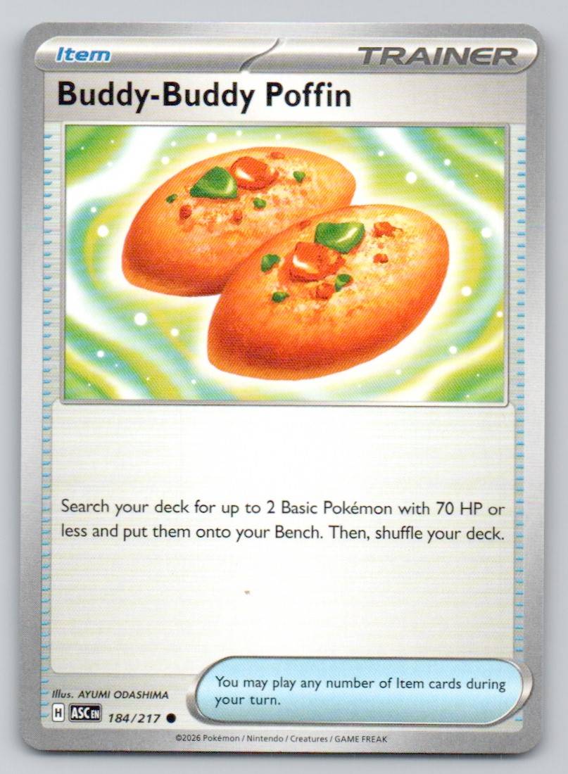 Buddy-Buddy Poffin 184 NOR Card - Ascended Heroes