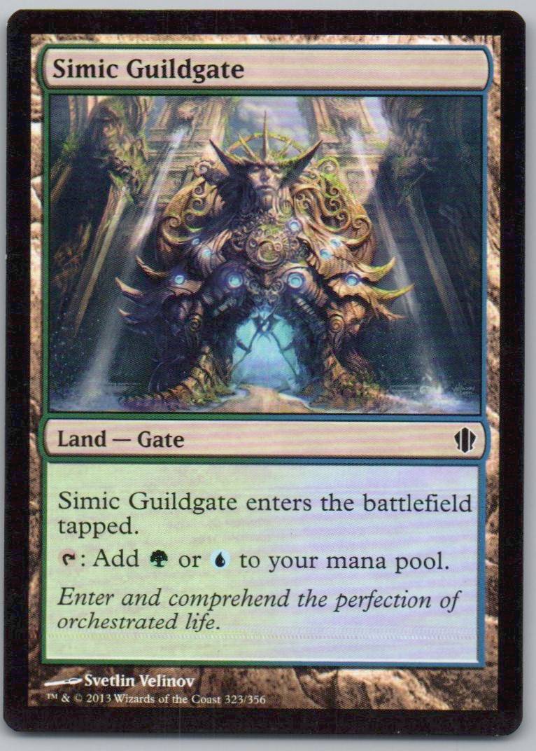 Simic Guildgate 323 Normal Land Card - Commander 2013