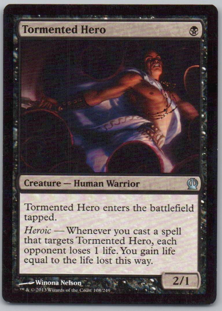 Tormented Hero 108 Normal Creature Card - Theros