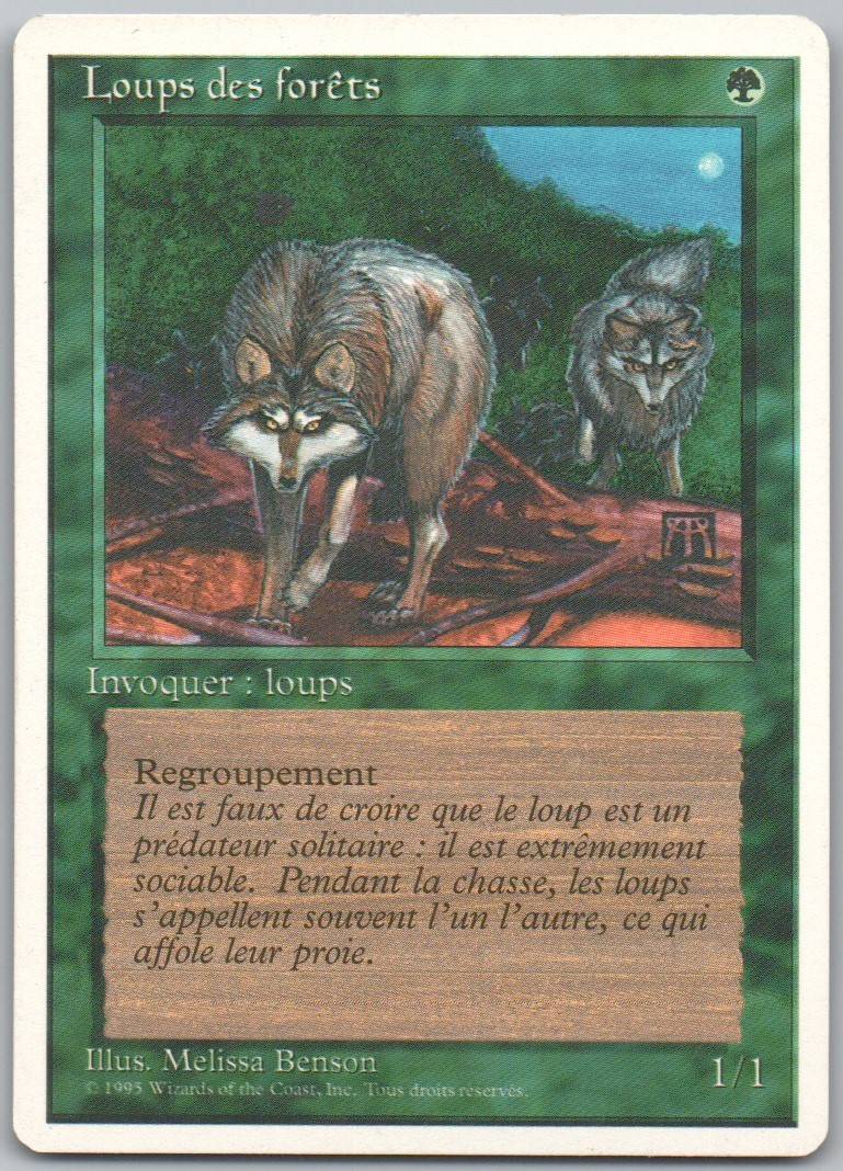 Timber Wolves 219 Normal Creature Card - Summer Magic
