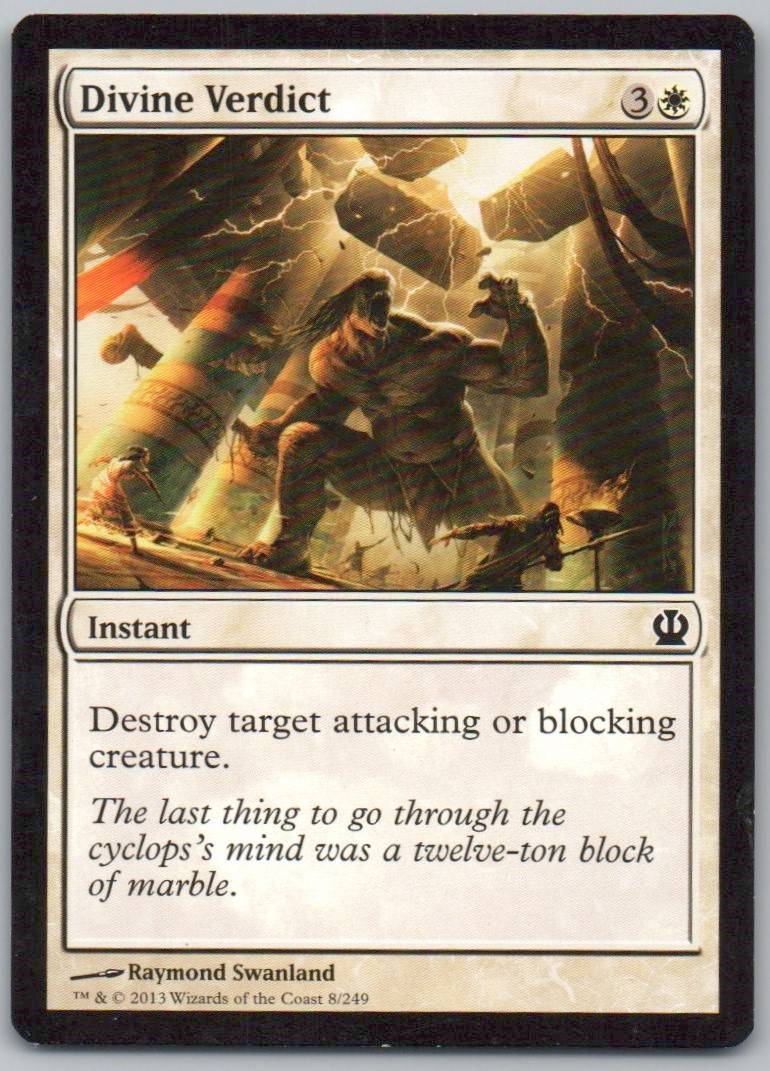Divine Verdict 8 Normal Instant Card - Theros