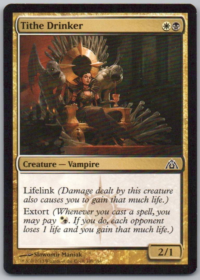 Tithe Drinker 109 Normal Creature Card - Dragon's Maze