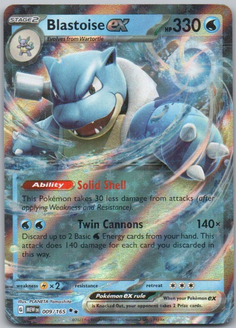 Blastoise ex 009 NOR Card - 151